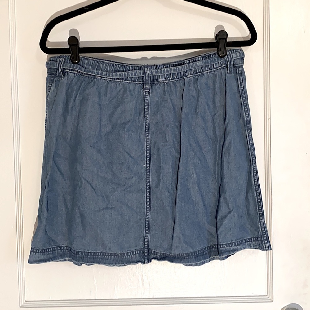 Gap US size M button up draw string denim skirt - Picture 3 of 6